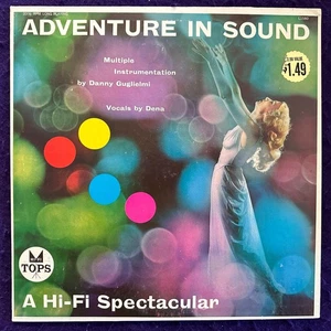 DANNY GUGLIELMI & DENA Adventure in Sound LP TOPS Mono Exotica Cheesecake EX - Picture 1 of 7