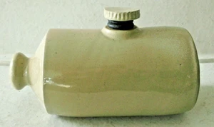 Antique Beige Clay Pottery Bed/Foot/Carriage Warmer - Picture 1 of 6