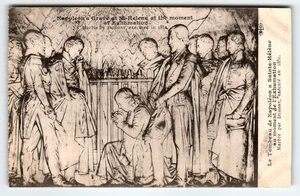 Vintage Napoleons Grab in St. Helena Lithographie Postkarte von Le Deley - Bild 1 von 2