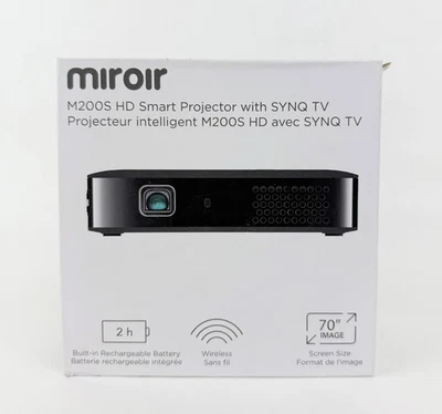 Miroir M200S Portable Smart HD Projector - Black - OB - Image 1 of 4