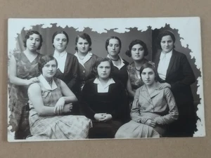 Real Photo Poland Jewish Judaica Dawidgródek Group Photo Polish Zionist - Picture 1 of 3