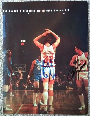 Foto firmada por la revista Bill Walton & Bob Gross autógrafo en persona de Portland Foto 1 de 3