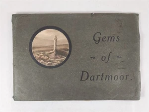 Gems Of Dartmoor A Collection Of Sepia Photographs Hand-Coloured Booklet Vintage - Picture 1 of 13