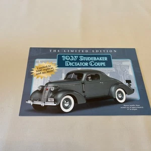 Danbury Mint 1937 Studebaker Dictator Coupe Limited Edition Brochure Only 1:24 - Picture 1 of 10