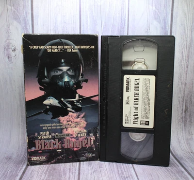 RARE Flight of Black Angel VHS Tape 1991 Peter Strauss Vidmark Action Adventure - Image 1 of 3