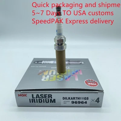 4PC Genuine Laser Iridium DILKAR7H11GS 96964 Spark Plugs For Ngk Acura ILX TLX- - Imagen 1 de 4