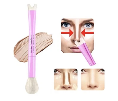 ✨ Katelia Beauty Nose Contour Makeup Brush – Dual-Ended U-Shaped Precision Brush - Image 1 of 4