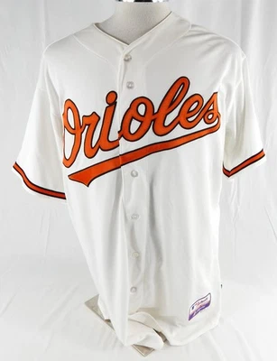 2000s Mens Baltimore Orioles Blank Authentic White Jersey Majestic 52 965 - Imagem 1 de 4