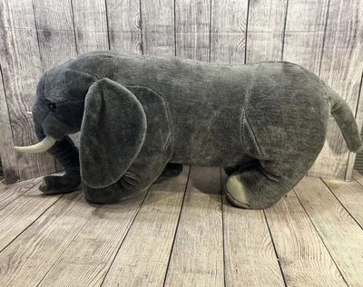 Peluche de elefante gigante Melissa & Doug 36" de ancho x 17" de alto animal de peluche realista Foto 1 de 4