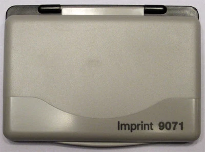 Tampón Tinta NEGRA , Tintero Almohadilla para Sello de Caucho 8,5x5,5 cm