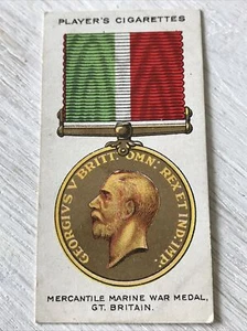 Spieler Zigarettenkarte Kriegsdekorationen & Medaillen Nr. 23 Handelsmarine Kriegsmedaille - Bild 1 von 4