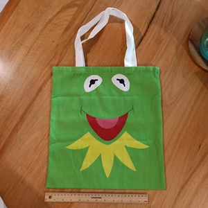 Novelty Kermit Frog Design Tote Bag Gift Canvas Shopping AUS Free Postage - Picture 1 of 4