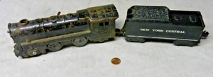Marx O Gauge Windup Locomotive & New York Central Tender Sheetmetal 0-4-0 Runs - Picture 1 of 8