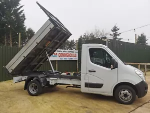 Vauxhall movano R3500 tipper twin rear wheel one council owner from new 2016 reg - Picture 1 of 14