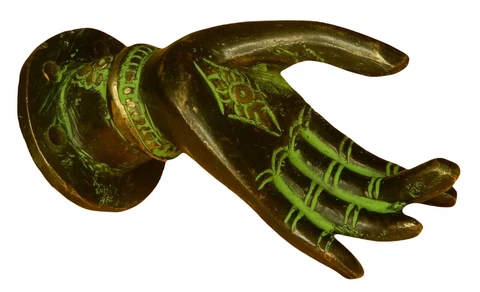 Lady Hand Cabinet Drawer Pull Knob Antique Style Handmade Brass Door Handle Cover