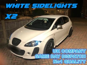 SEAT LEON MK1 MK2 XENON ICE WHITE LED SIDE LIGHT BULBS CANBUS ERROR FREE FR - Picture 1 of 2