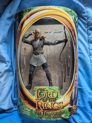 2001 Lord of the Rings Legolas Fellowship of the Ring Toy Biz NEVER OPENED#27 Cover