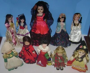 10 Vintage Puppen der Welt Arco, andere 6" - 10 1/2" Hongkong - Bild 1 von 4