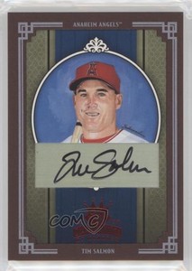 2005 Donruss Diamond Kings Red Framed Signatures /25 Tim Salmon #5 Auto