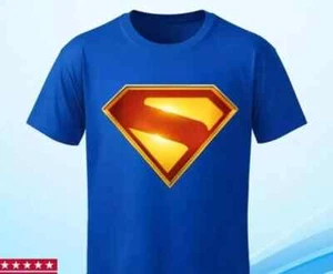 SALE 30% - Dc Superman 2025 Movie Theatrical Logo T Shirt all Size S-5Xl - Picture 1 of 4
