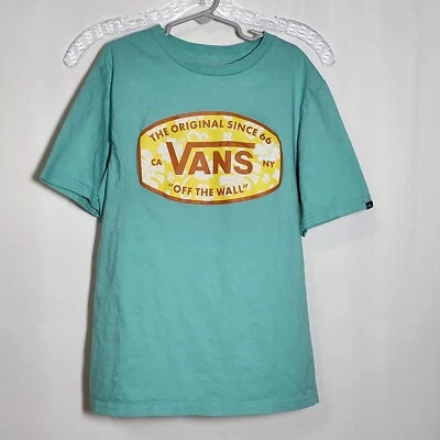 Vans Classic Fit Boys Size Medium 10-12 Short Sleeve T-Shirt Off The Wall - Image 1 of 4