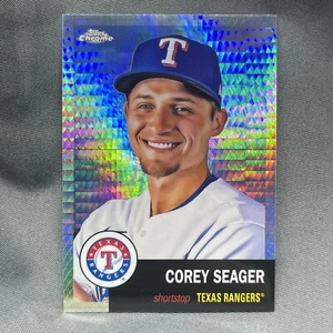 Corey Seager 2022 Topps Chrom Platinum Jubiläum Prisma Refraktor Rangers - Bild 1 von 2