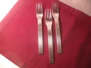 Set Of 3 Dansk Thebe 18/10 Stainless Korea Dinner Forks Thin Rib 7-1/2” - Picture 1 of 5