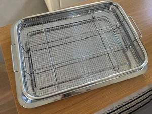 Air Fryer Basket and Tray 15.3'' x 11.4'' for Oven Stainless Steel Crisper Tray - Picture 1 of 8