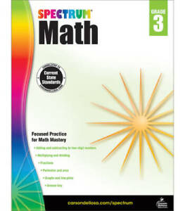 Spectrum Math Workbook, Grade 3 - Paperback By Spectrum - GOOD