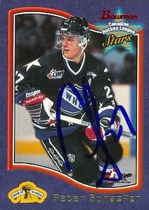 Peter Schaefer autographed Hockey Card Brandon Wheat Kings 1997 Bowman CHL #118