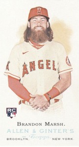2022 Topps Allen & Ginter Mini Insert Rookie Design #4 Brandon Marsh Angels