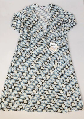 Plumero Mujer LULAROE "SARAH" Manga Larga Azul Marrón Blanco Amarillo Pequeño NUEVO Foto 1 de 4