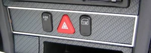 D Chrom Rahmen für Schalter Warnblinker / Mercedes SLK R170 - Edelstahl poliert - Picture 1 of 3