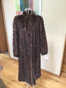 Vintage Lunarine Nerz Schnitt Mantel Wende zum Regenmantel Größe 10 - Bild 1 von 6