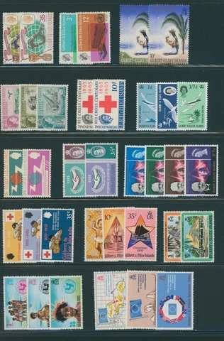 Gilbert & Ellice Islands Scott #125//198 MNH 1960-70's Sets $$ 384470 Cover