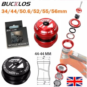 Sealed Bearing Headset 34/44/50.6/44-55/44-56mm For 1-1/8" Tapered Straight Fork - Picture 1 of 35