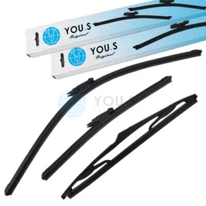 YOU.S Scheibenwischer SET VORNE+HINTEN für NISSAN QASHQAI / +2 I (J10, JJ10) NEU - Picture 1 of 1