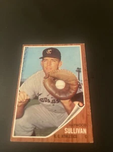 1962 Topps Haywood Sullivan KC Athletics # 184 VG Free Shipping  - Picture 1 of 2