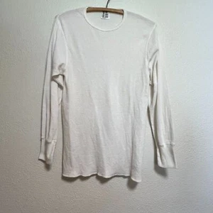 Camiseta térmica de manga larga blanca Hanes talla L - Imagen 1 de 5