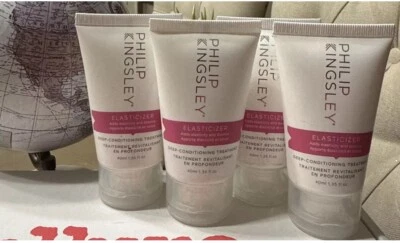 Lote 4 Tratamiento Acondicionador Profundo Elastizador Philip Kingsley ~ 1.35 OZ x 4 (T) Foto 1 de 4