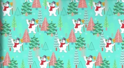 Hallmark Wrapping Paper Christmas Frosty The Snowman Jumbo Roll 70 sq ft Holiday - Image 1 of 4