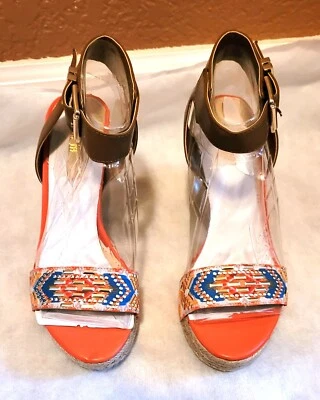 New BarIII Athena Orange Sandals Espadrille Size 7.5US Perfect for Summer Get-Up - Image 1 of 4