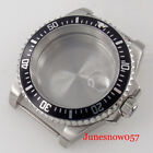 Diver 40Mm Sub Watch Case Fit Nh35a Nh36a 10Atm Silver Color Solid Back Sapphire