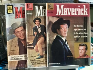 MAVERICK #1005 7 17 DELL 1959-61 JAMES GARNER SERIE TV ABC 1957-62 - Foto 1 di 10