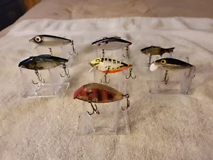 Shad Shaped Lures x 7 gebrauchte Rattlin Traps, Storm Thin Fins, Optic - Bild 1 von 5