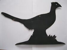 PHEASANT  COUNTRY WALL PLAQUE SIGN 13.25" X 8.75" MATTE BLACK ON COPPER HUNTING