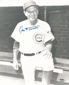 Leo Durocher HOF Signed/Auto 8x10 B/W Photo Chicago Cubs PSA/DNA 191853 - Picture 1 of 3
