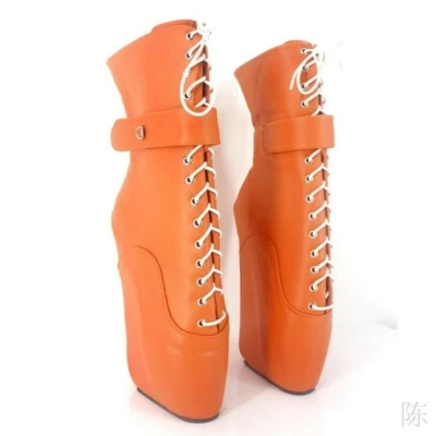 Botas de Ballet de Tacón Súper Alto de 18 CM Tamaño Grande Cerraduras Campo Nocturno Acero Botas de Baile Foto 1 de 4