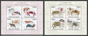 2x Comoros - Crabs / Marine Life / Fauna - stamps - MNH** SN. - Picture 1 of 1