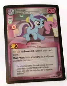 My Little Pony CCG, Minuette, Schadenfreude, SR FOIL #28, Marks In Time - Picture 1 of 6
